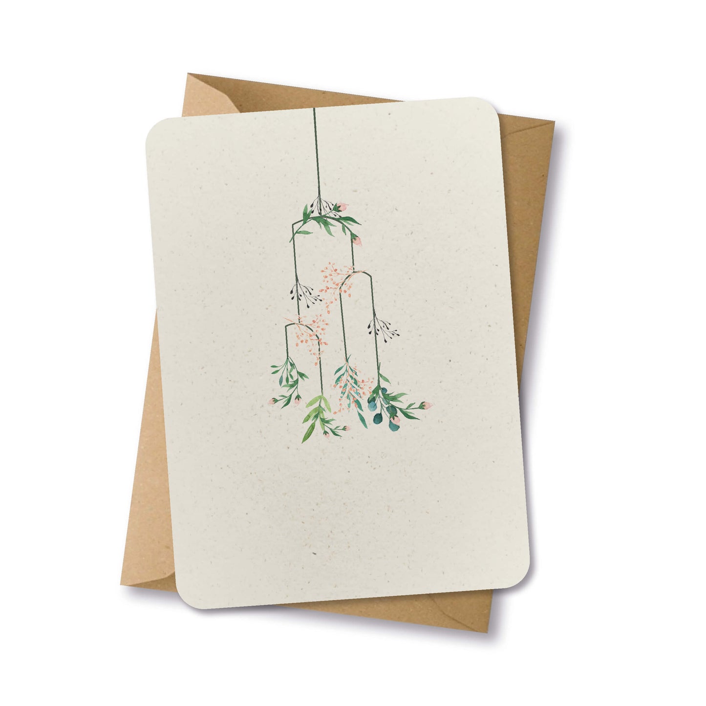 PAPERLOVER - Ansichtkaart duurzaam getekende dromenvanger plant