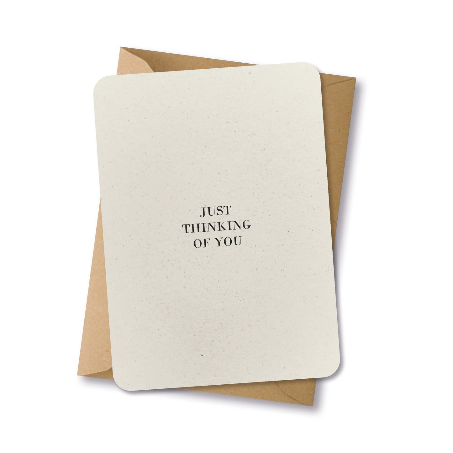 PAPERLOVER - Ansichtkaart duurzaam 'Just thinking of you'