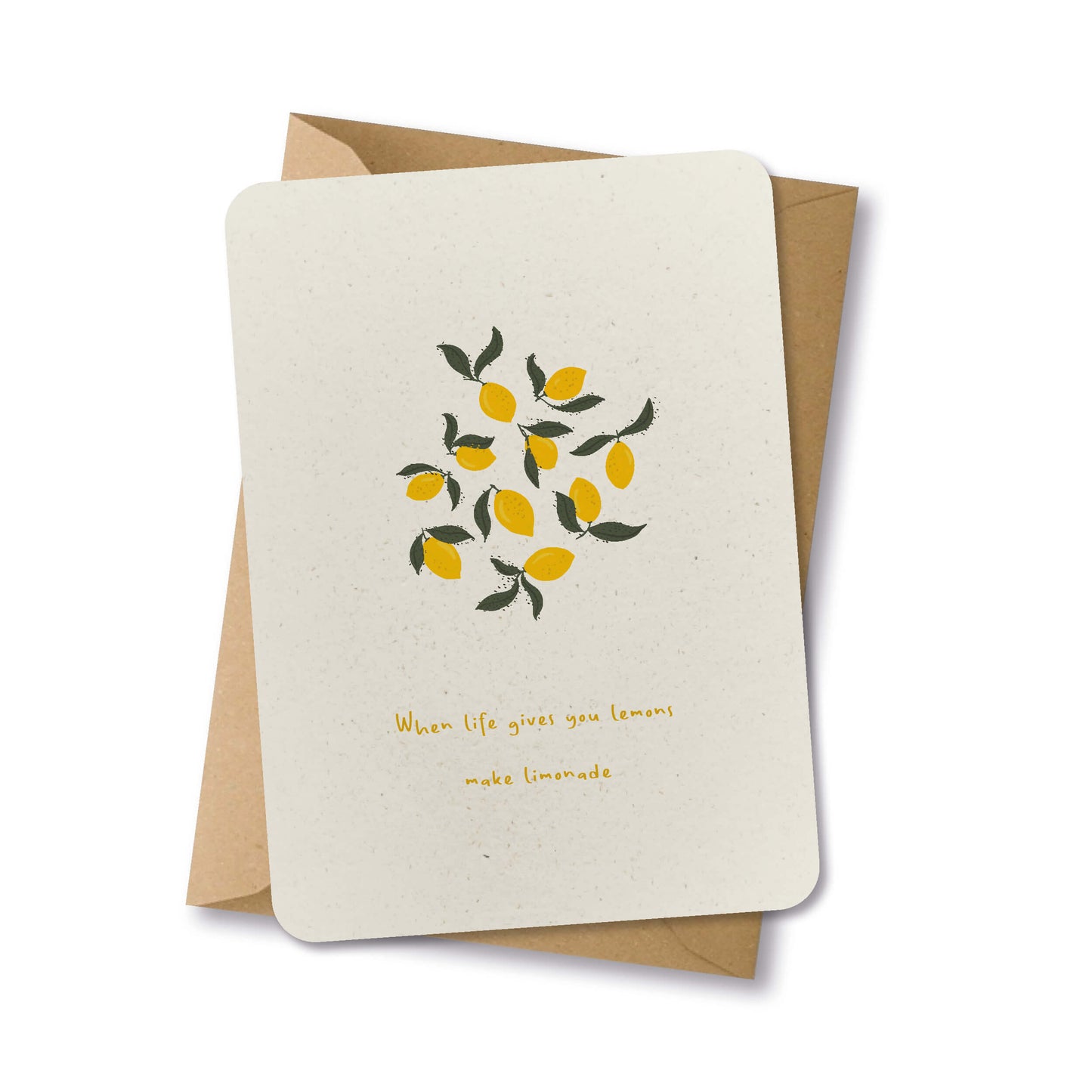 PAPERLOVER - Ansichtkaart duurzaam 'When life gives you lemons...'